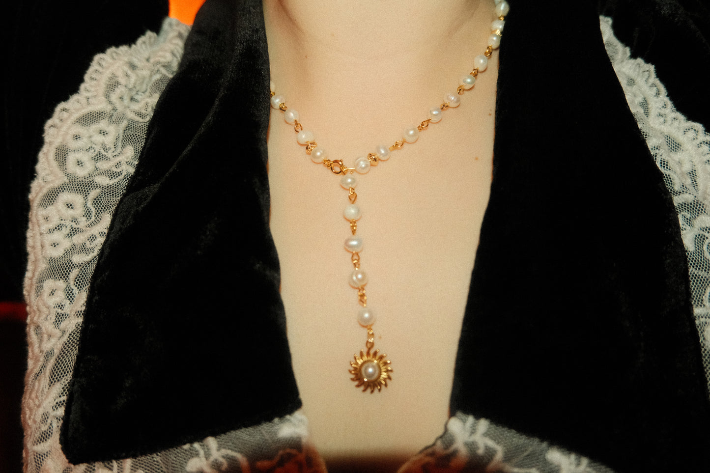 Sun-Kissed Pearl Necklace
