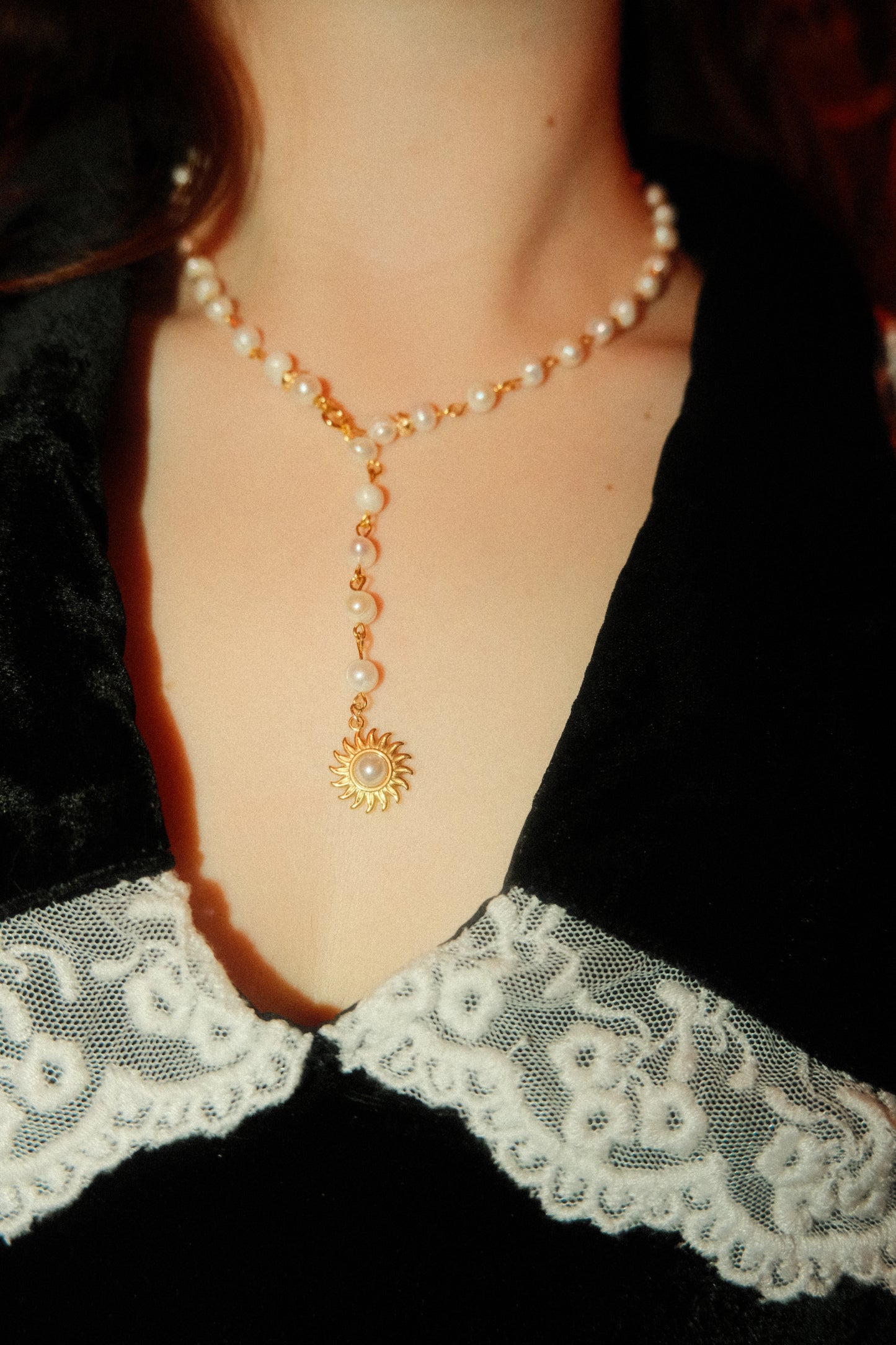 Sun-Kissed Pearl Necklace