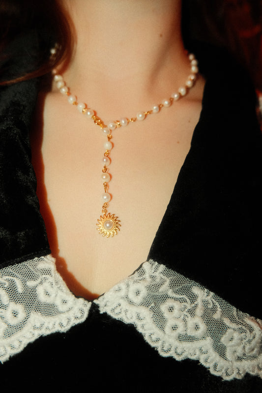 Sun-Kissed Pearl Necklace